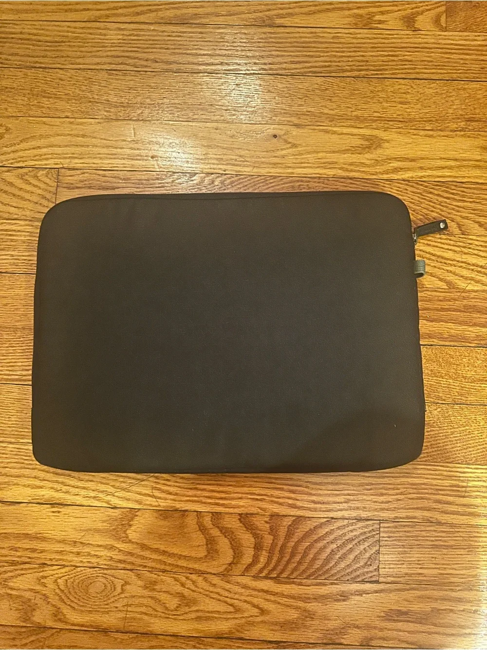 Black Laptop Sleeve with Green Accent - Protective Carry Case